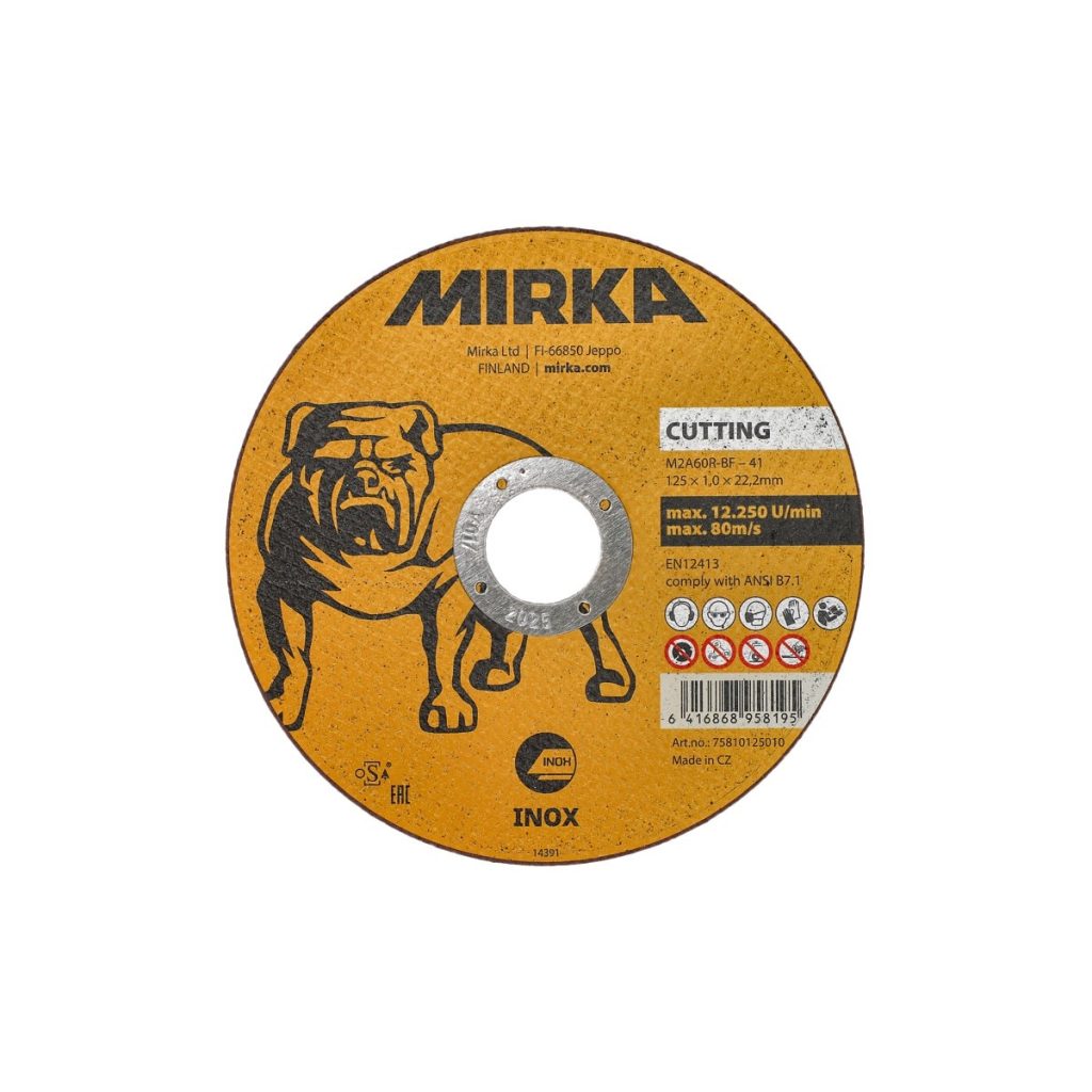 Griešanas ripa 125×1,0x22,2mm inox