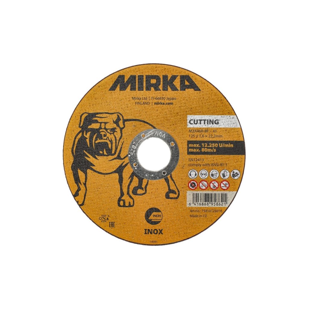 Griešanas ripa 125×1,6×22,2 mm inox