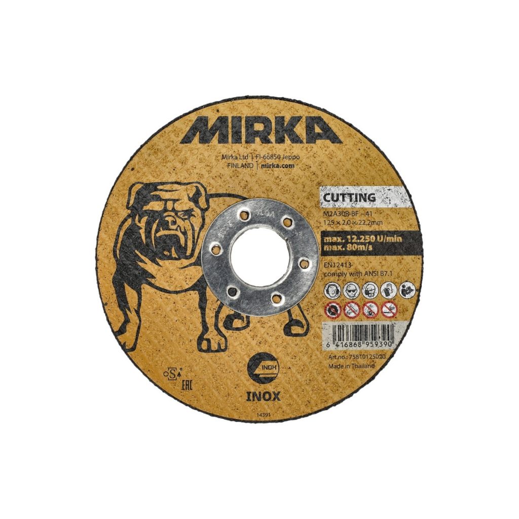 Griešanas ripa 125×2,0x22,2mm inox