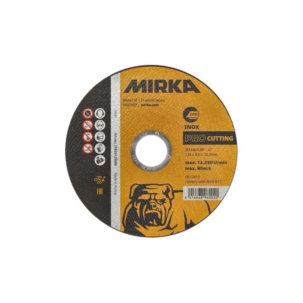 Griešanas ripa pro 125×0,8×22,2mm inox