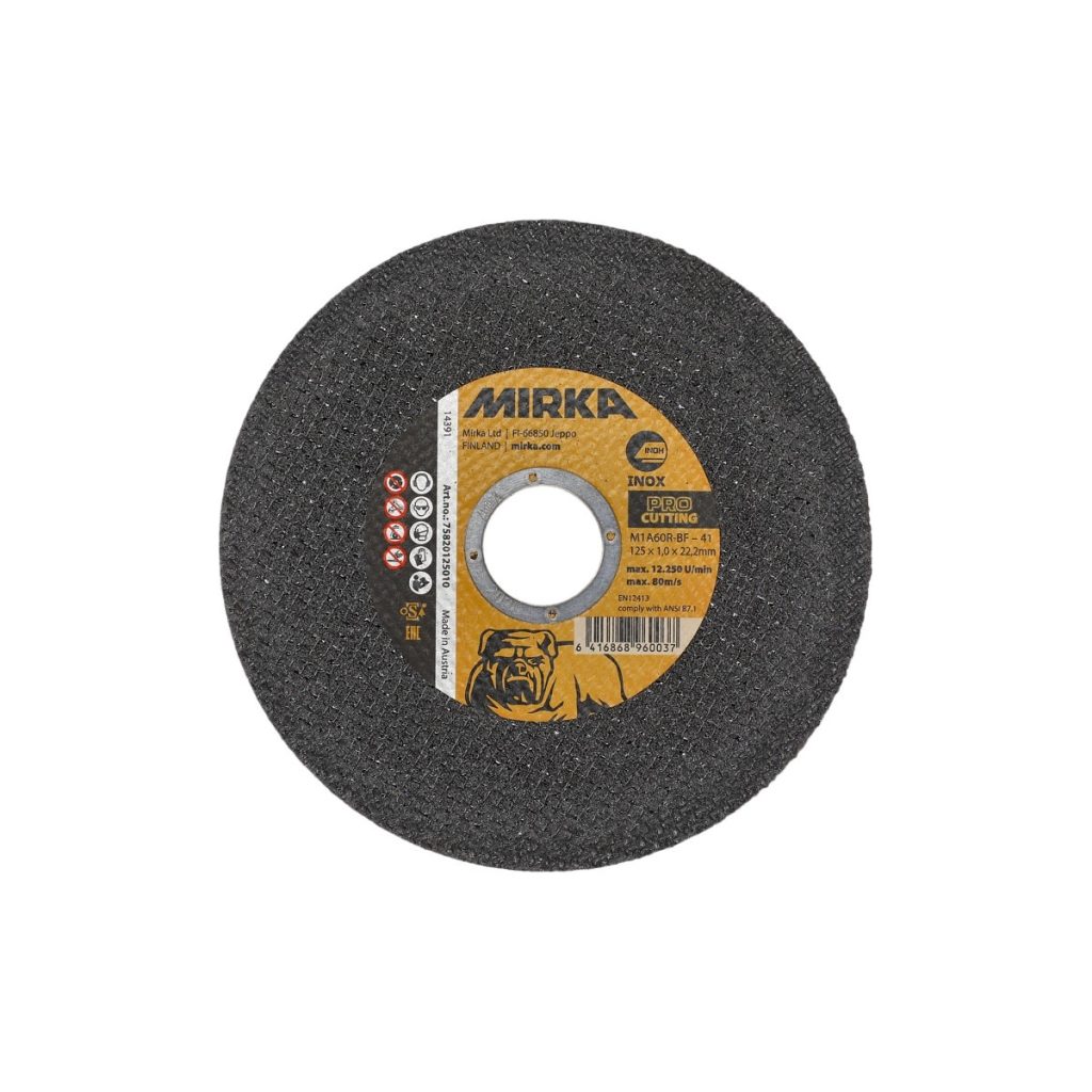 Griešanas ripa pro 125×1,0x22,2 mm inox