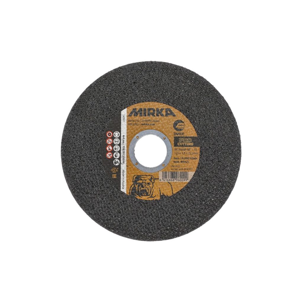 Griešanas ripa pro 125×1,6×22,2 mm inox