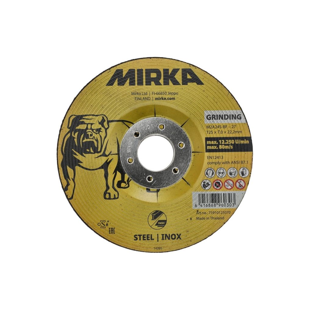 Slīpēšanas disks 125×7,0x22,2mm inox