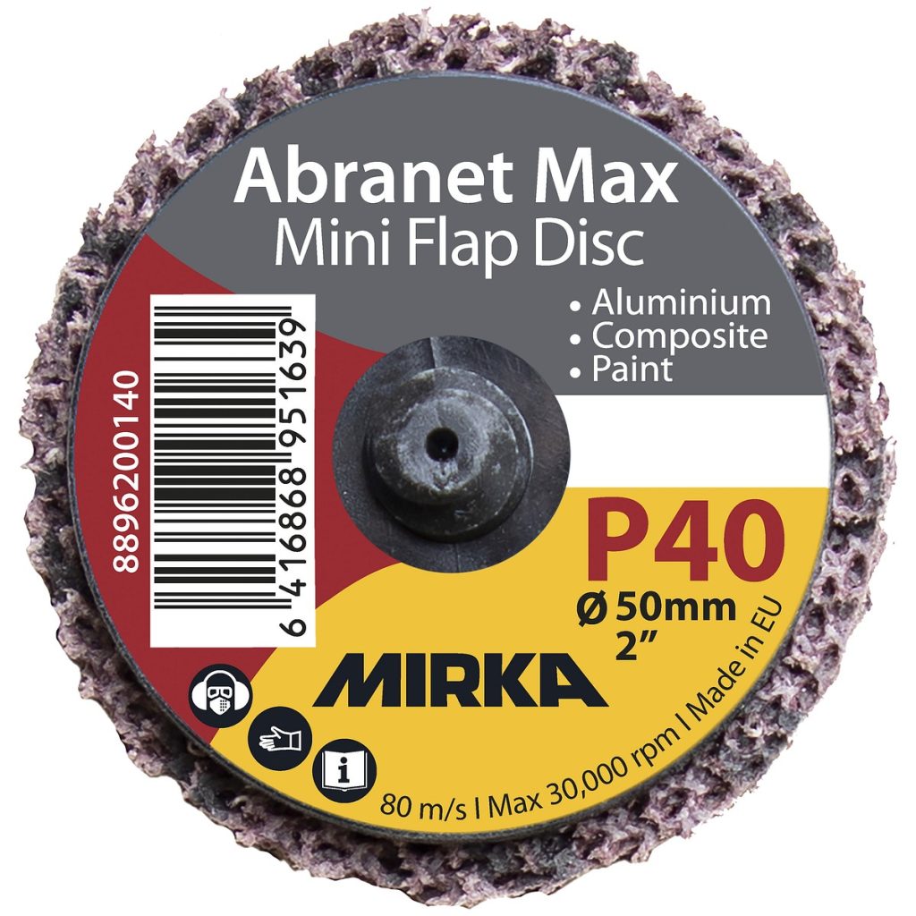 ABRANET MAX MINI LĀPSTIŅU DISKS P40 50 MM AR ĀTRU FIKSĀCIJU 2 GAB.