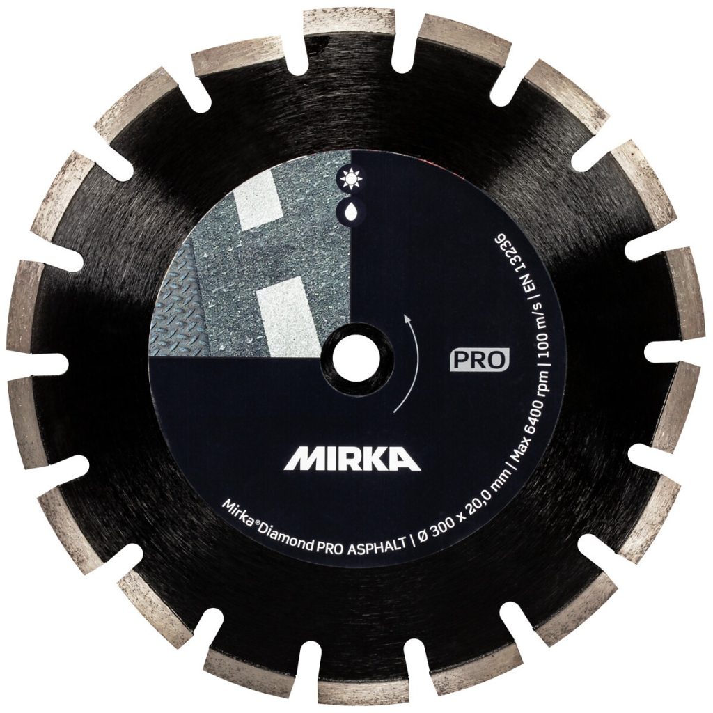 Griešanas disks dimanta 300x20mm mirka asfalts