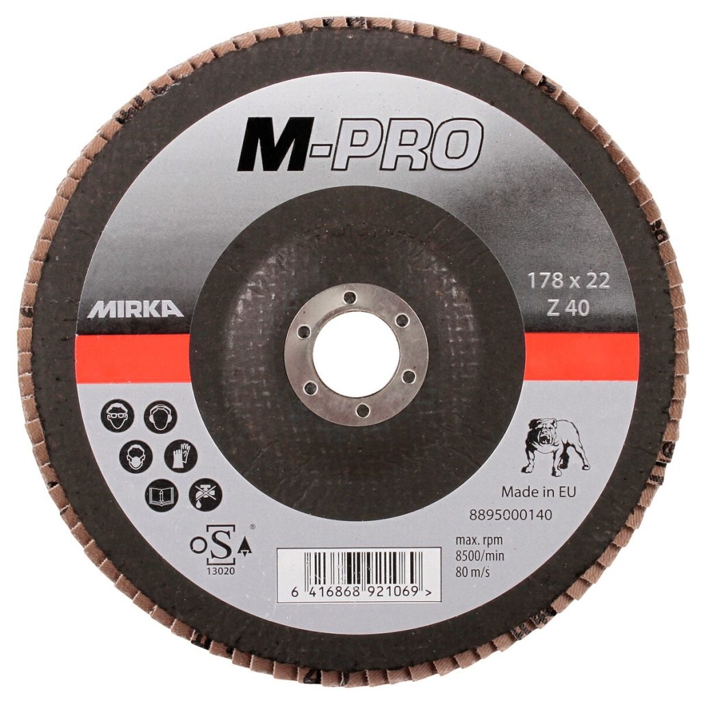 Lāpstiņu disks 180 mm g40 zir m-pro inox