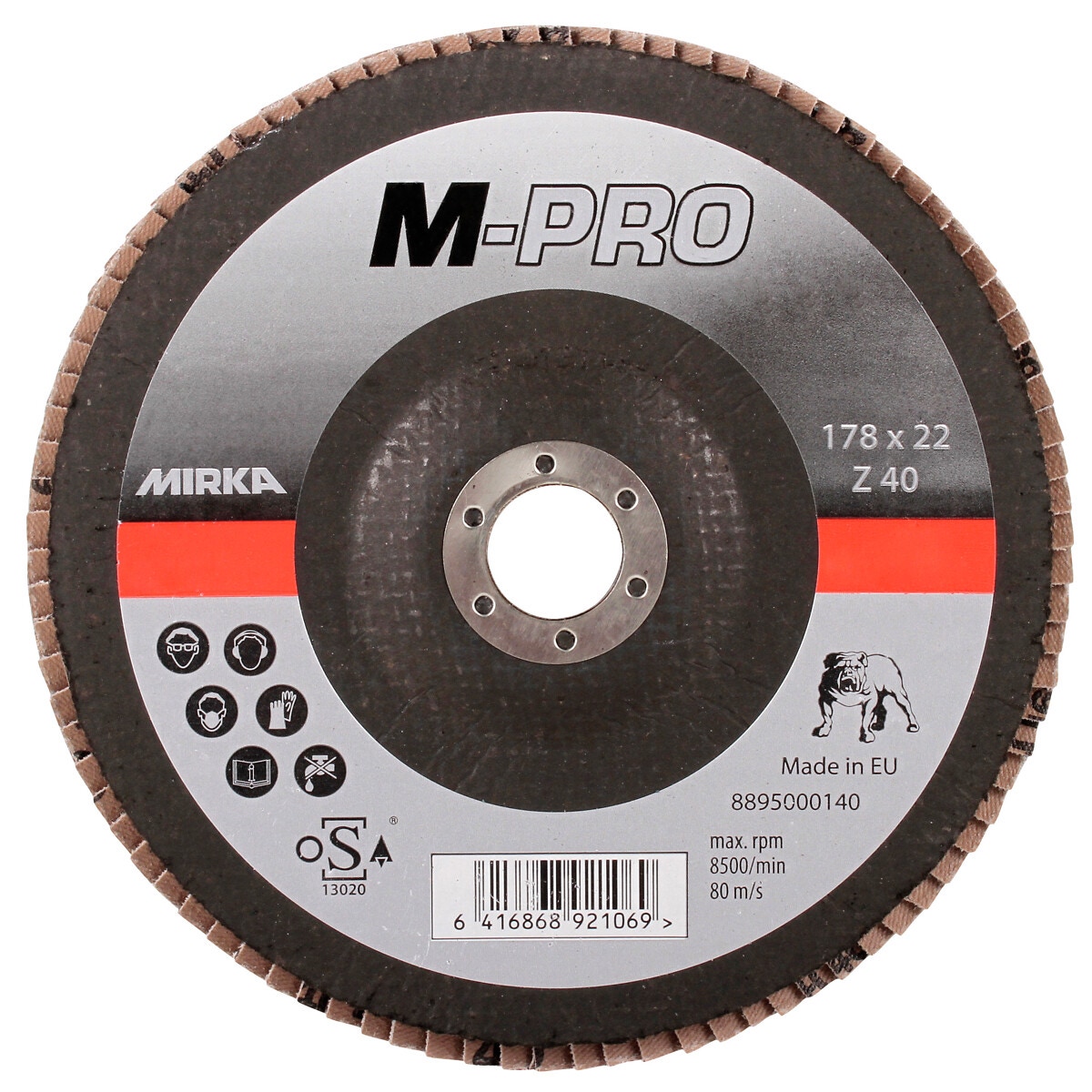 Lāpstiņu disks 180 mm g40 zir m-pro inox
