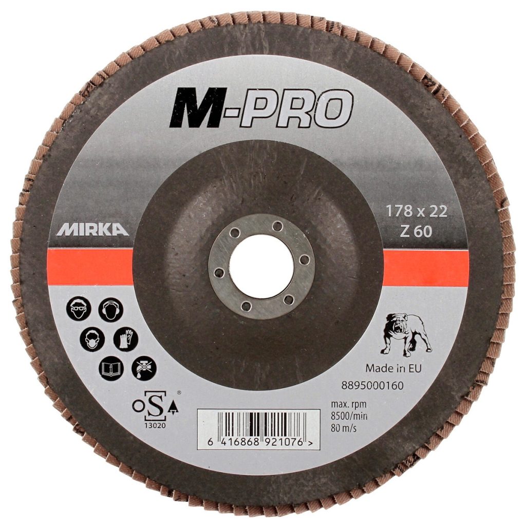 Lāpstiņu disks 180 mm g60 zir m-pro inox
