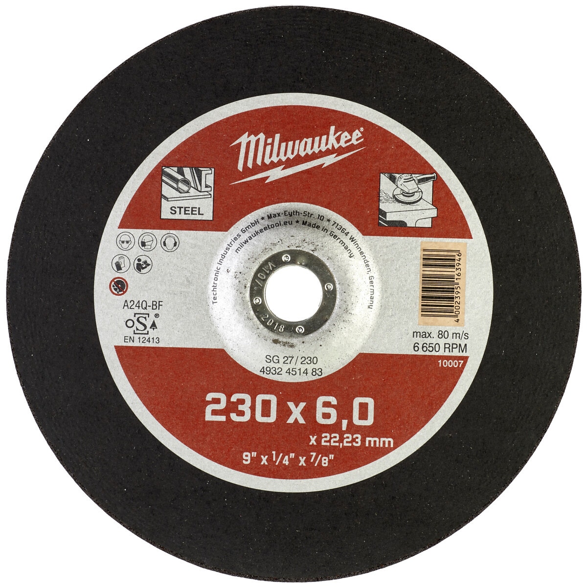 Ctr slīpēšanas disks 230x6 mm