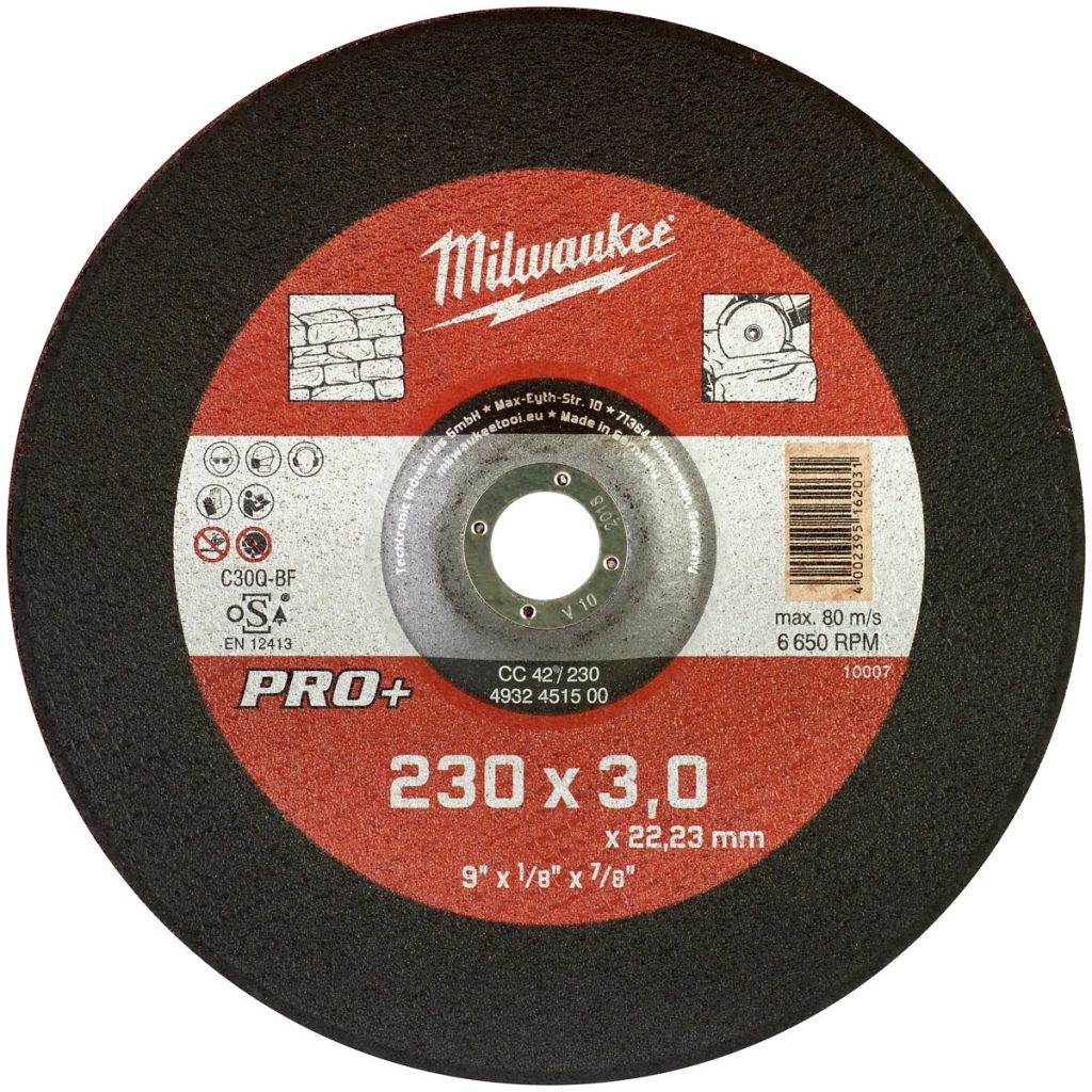 Griešanas ripa 230×3,0x22,2 mm pro+ cc 42 betona