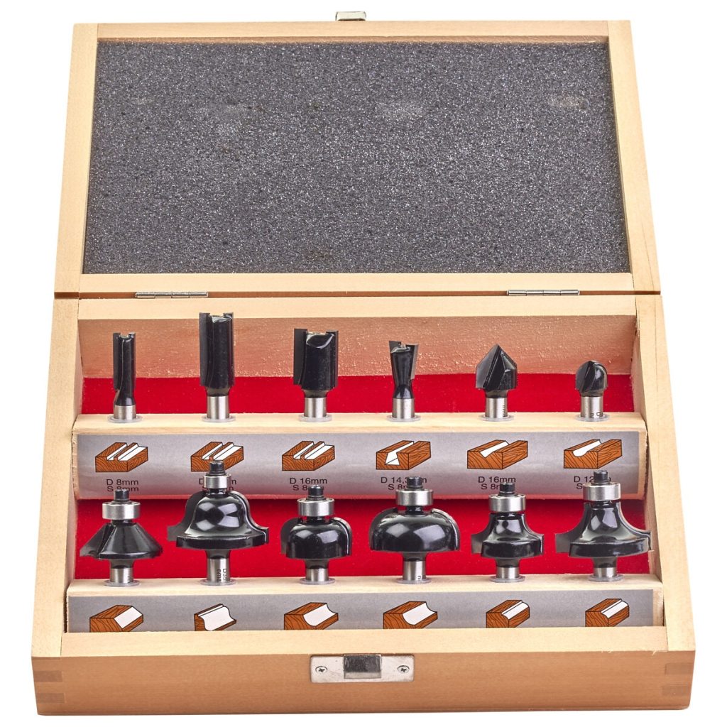 Frēzes komplekts komplekts 12p frēzēm routrkomplekts