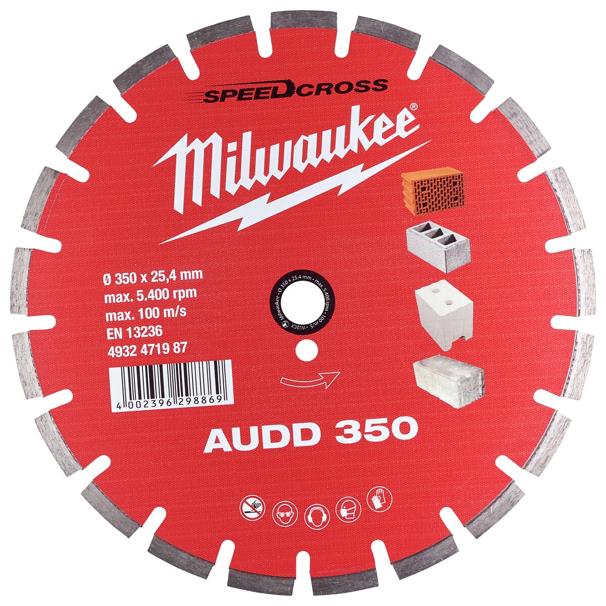 Dimanta griešanas disks audd 350