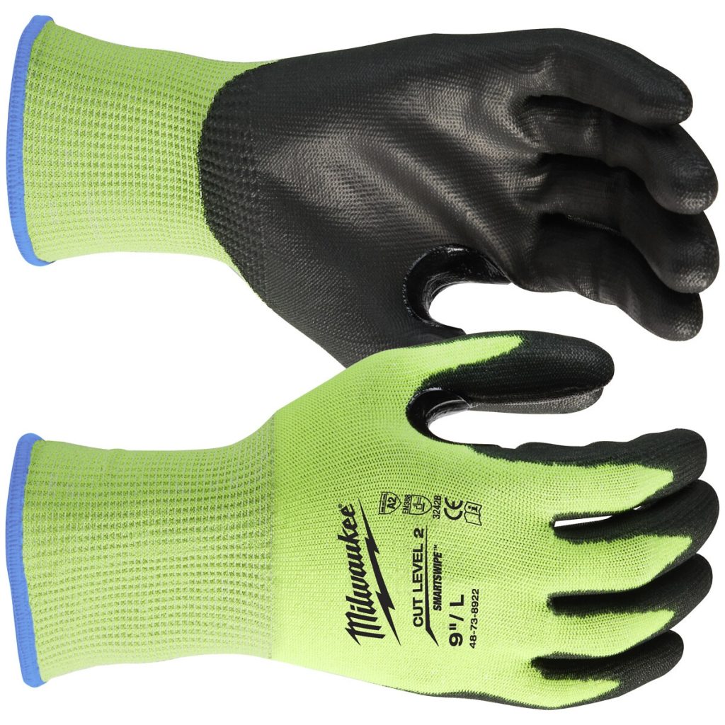 Cimdi hi-vis cut lvl 2/b -xl/10