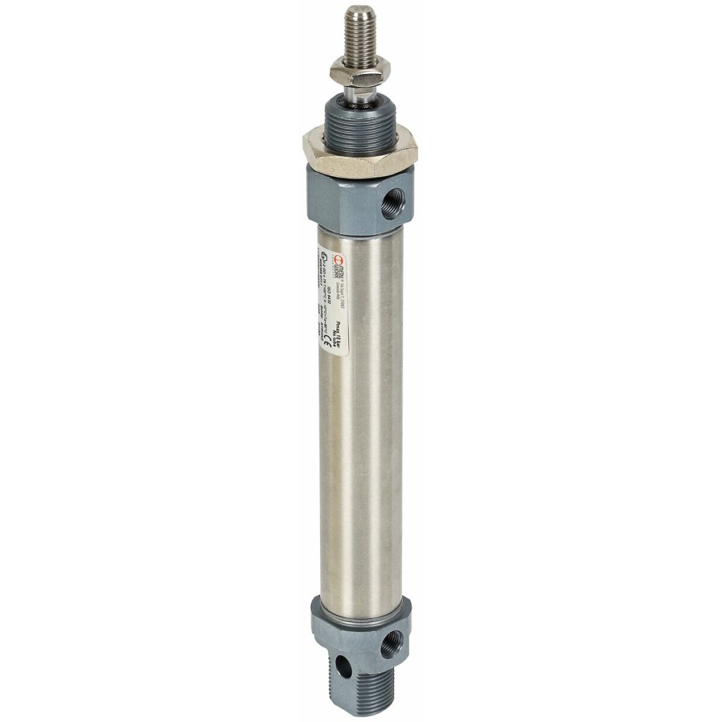 PNEIMATISKAIS CILINDRS 25X100 MINI ISO6432 2-AKT.