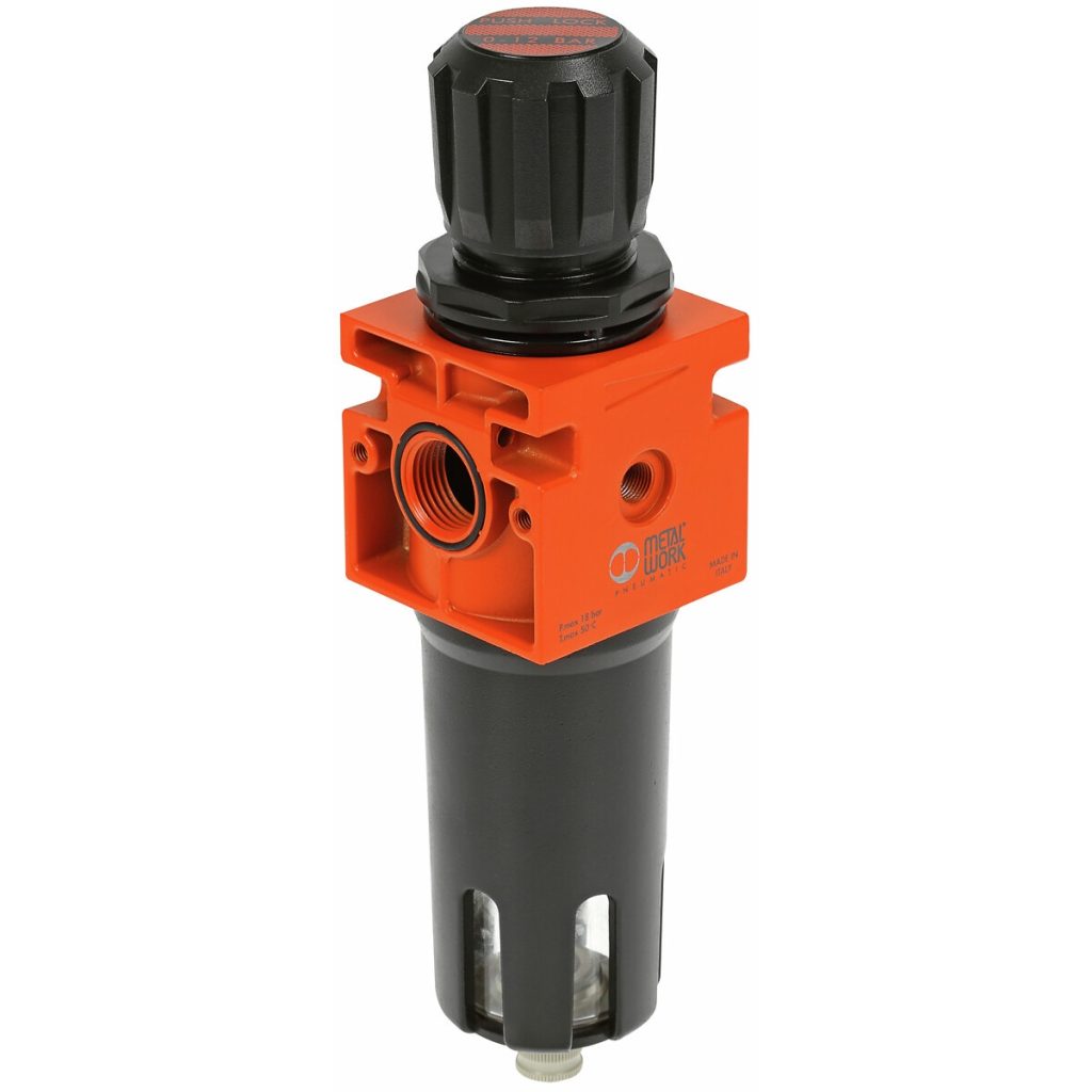 FILTRS-REGULATORS 1/2 FR06 RMSA 4MIC 0-12BAR JAUNS DE
