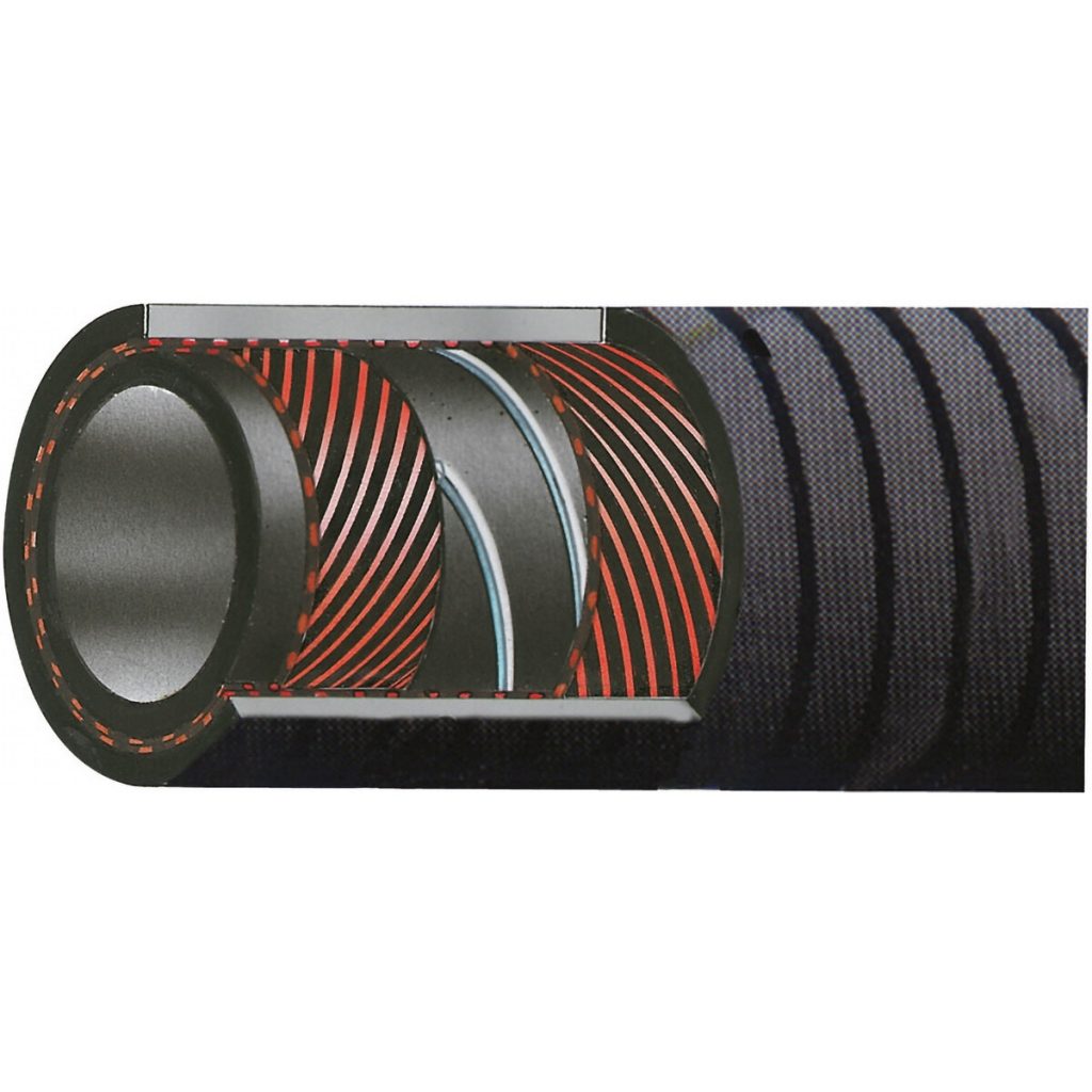 Epdm šļūtene 22mm 10bar -40c – +125c gofrēta