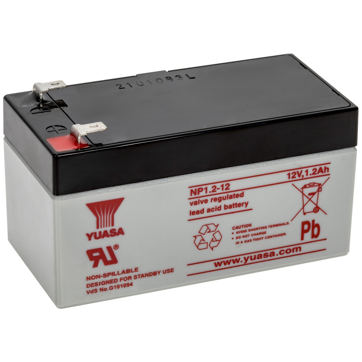 AKUMULATORS YUASA INDUSTRIAL 12V/1,2A 97X48X54,5