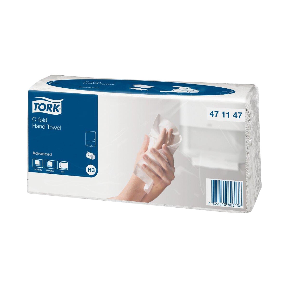 Dvieļu tork c-fold 12 iepakojums h3