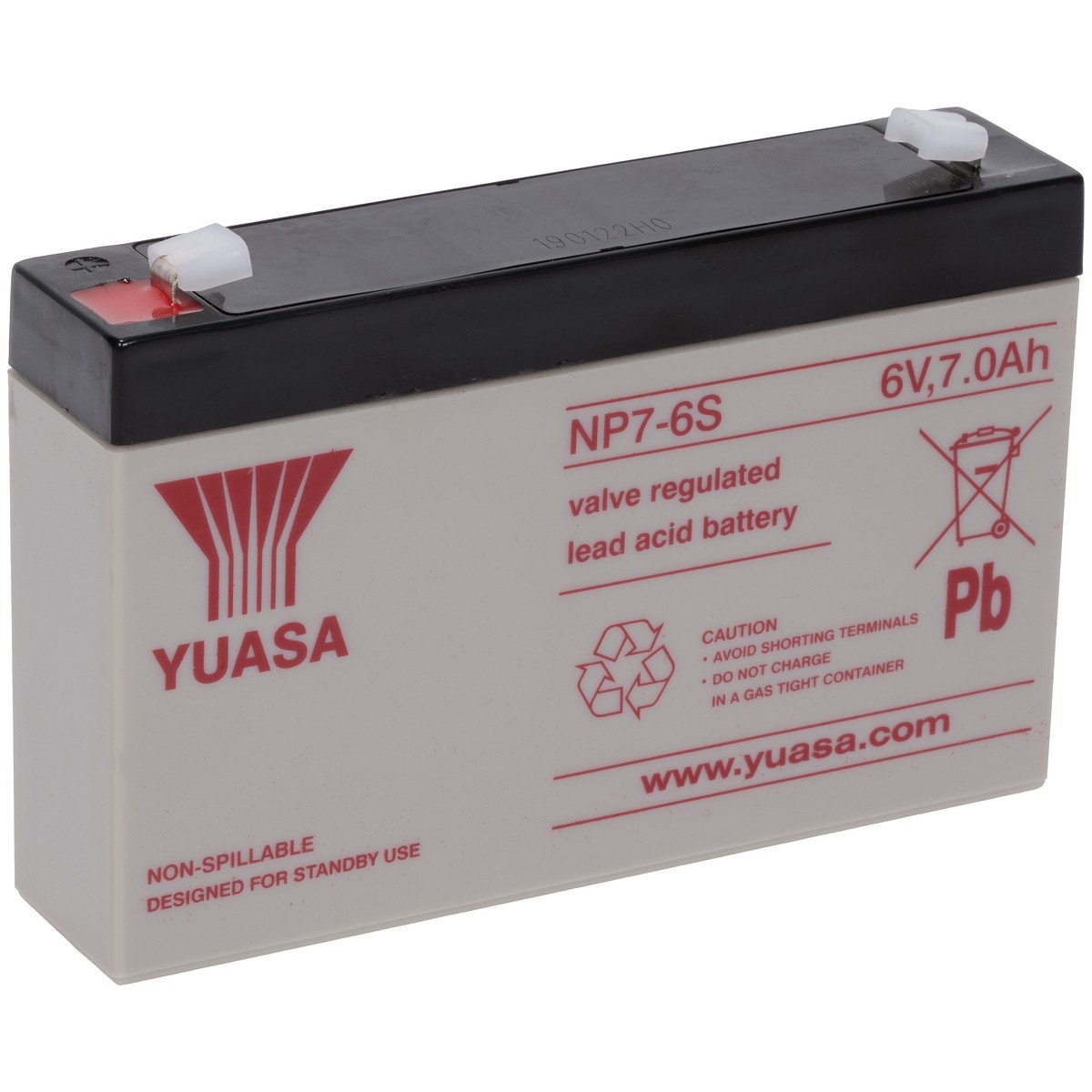 AKUMULATORS YUASA INDUSTRIAL 6V/7AH 151X34X97,5