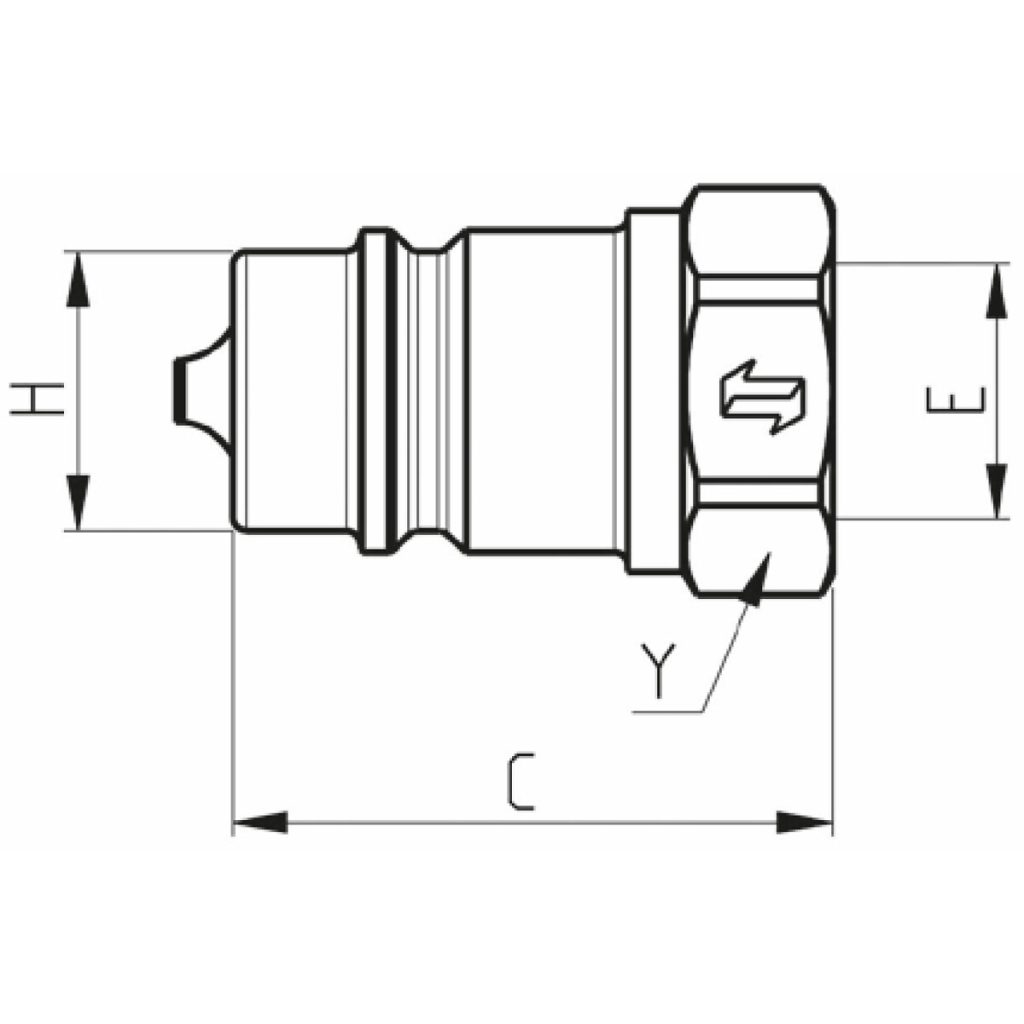ĀTRĀS SAVIENOŠANAS SAVIENOJUMS ĀRĒJAIS 1/2" BSP AGRI FASTER