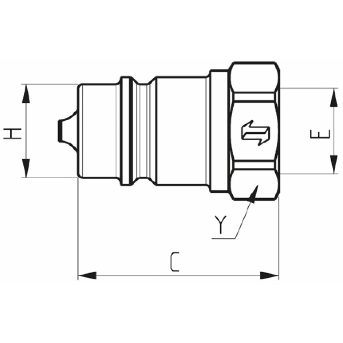 ĀTRĀS SAVIENOŠANAS SAVIENOJUMS ĀRĒJAIS 1/2" BSP AGRI FASTER
