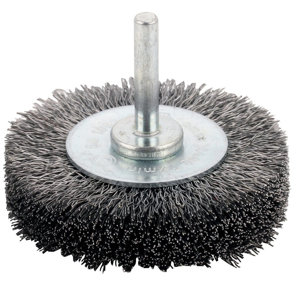Riteņu birste 6mm kāts 70x18mm tērauda stieple 0,30mm