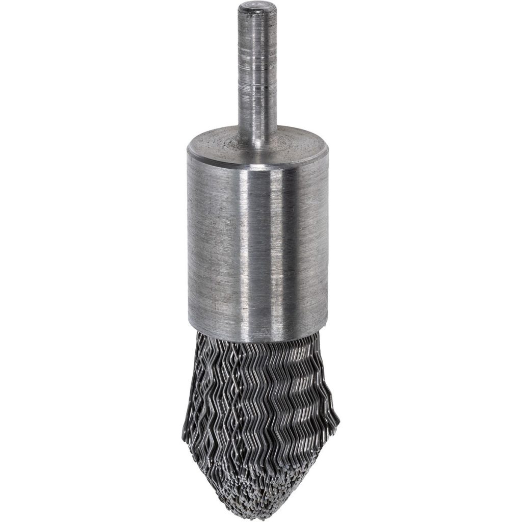 Gala birste 6 mm kāts 19 mm tērauda stieple 0,50 mm
