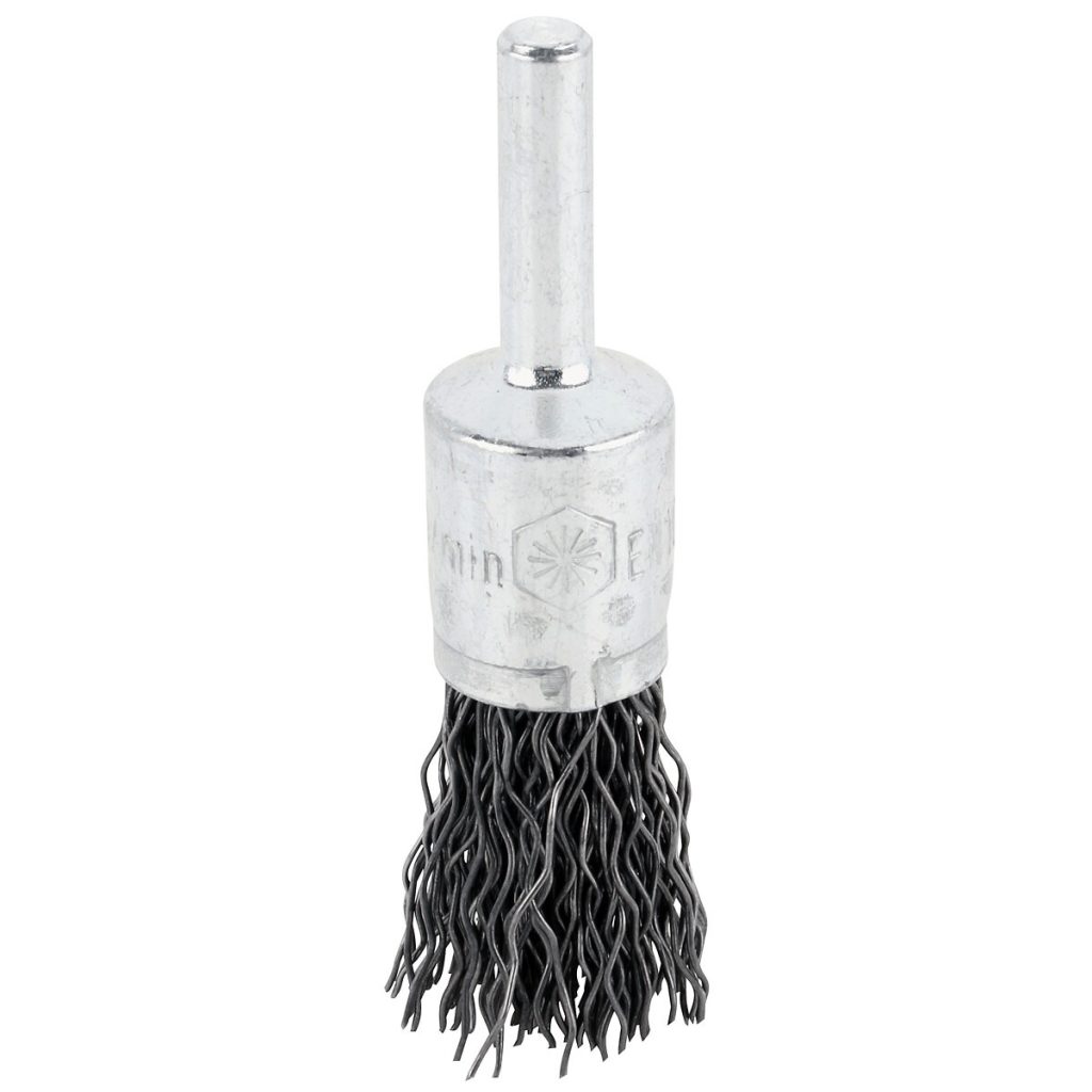 Gala birste 6 mm kāts 17 mm tērauda stieple 0,50 mm