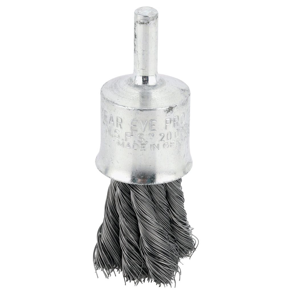 Gala birste 6 mm kāts 23 mm tērauda stieple 0,26 mm