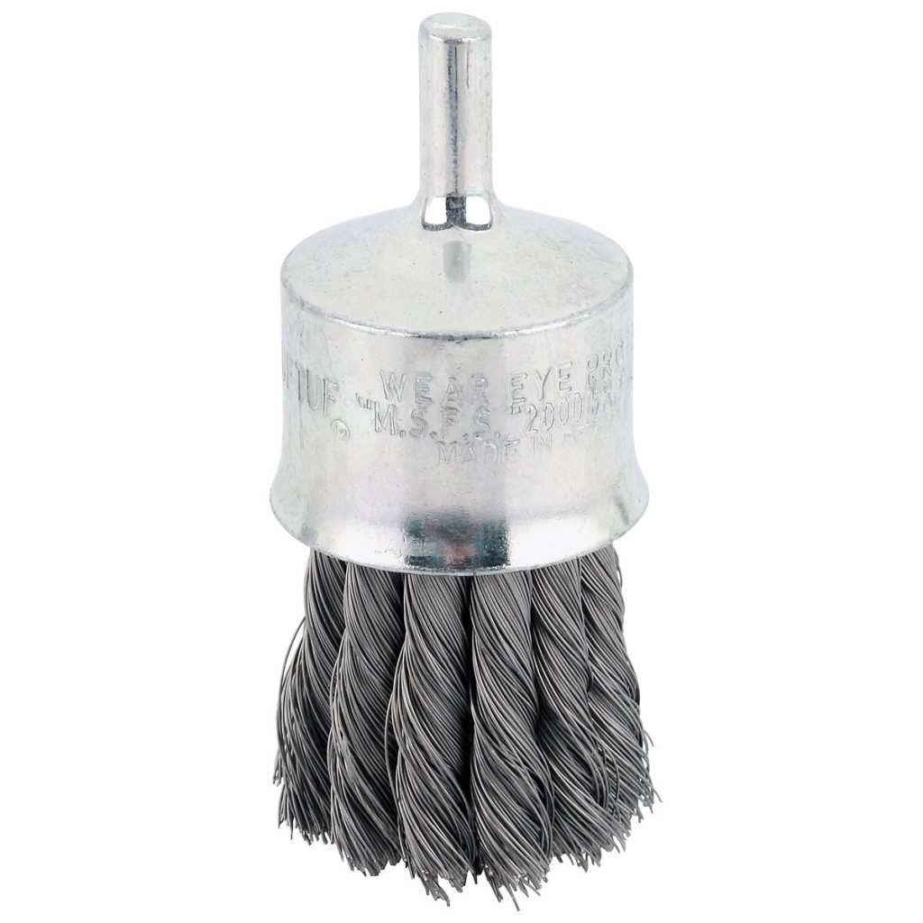 Gala birste 6 mm kāts 30 mm tērauda stieple 0,25 mm