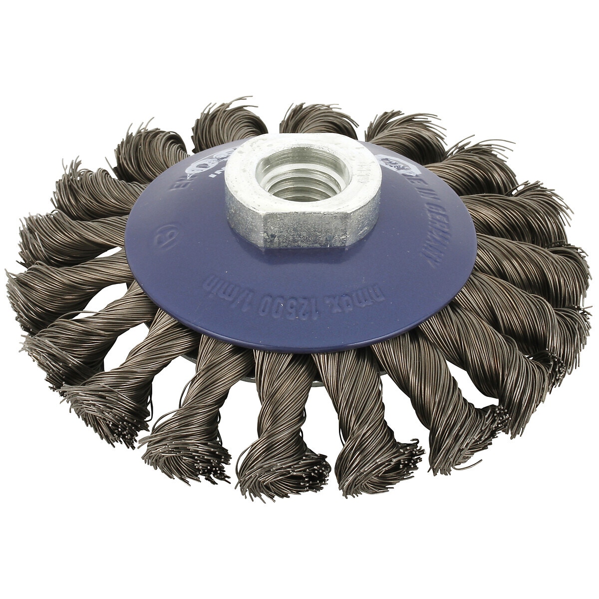 Riteņu birste m14 100x13mm tērauda stieple 0,35mm
