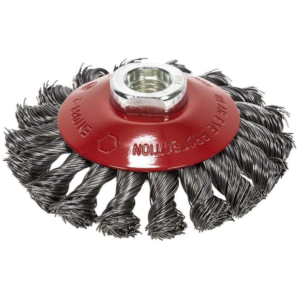 STIEPĻU SLĪPĒŠANAS BIRSTE 100X13MM 0,5MM M14