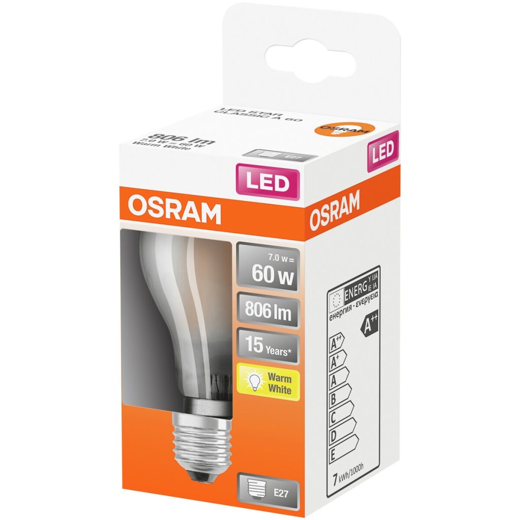 Led zvaigzne classic a matēts 60 bez apgaismojuma 7w/827 e27
