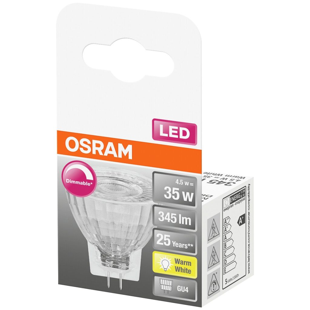 Led superstar mr11 35 dim 36degr. 4,5w/927 gu4