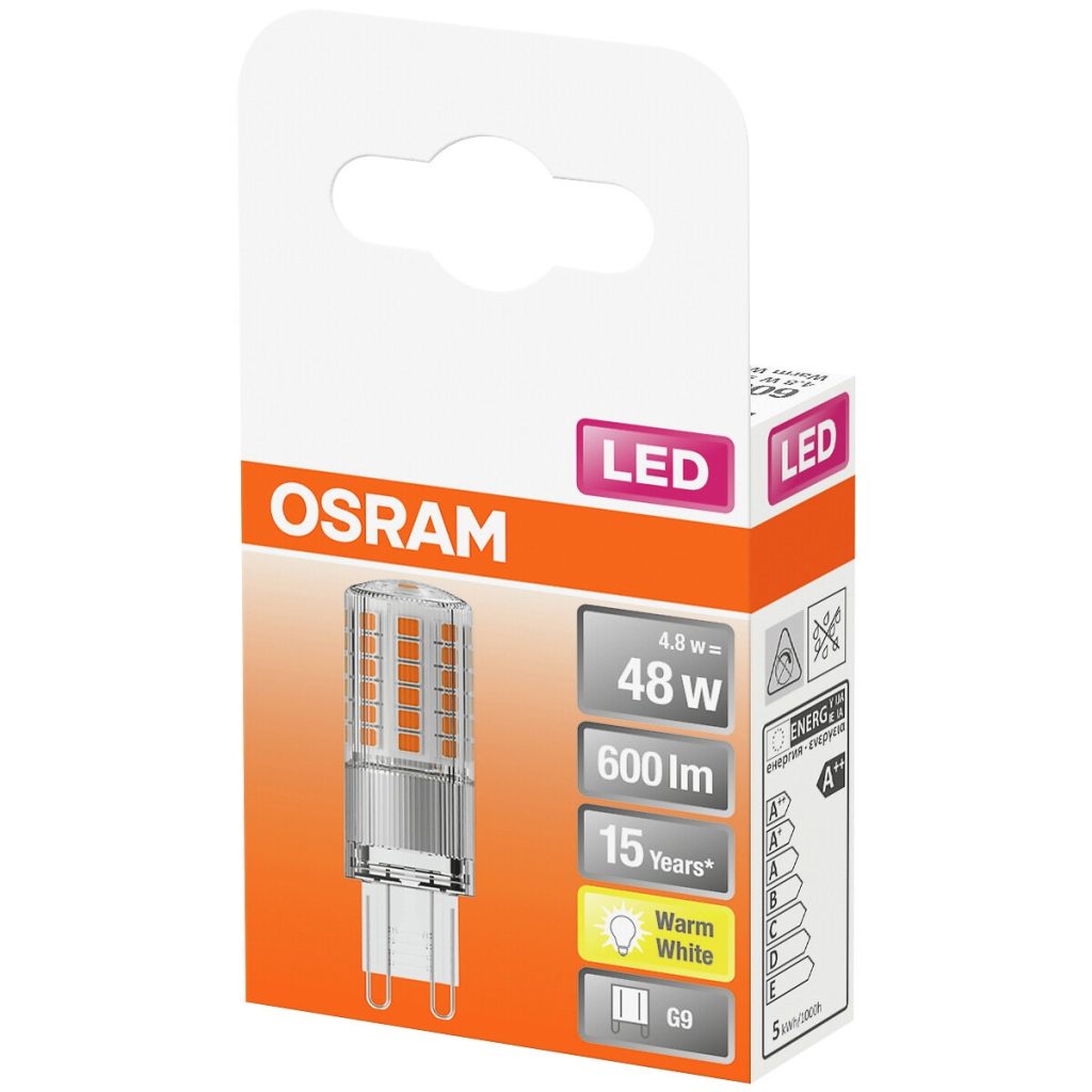 Led star classic lampa 50 non-dim 4,8w/827 g9