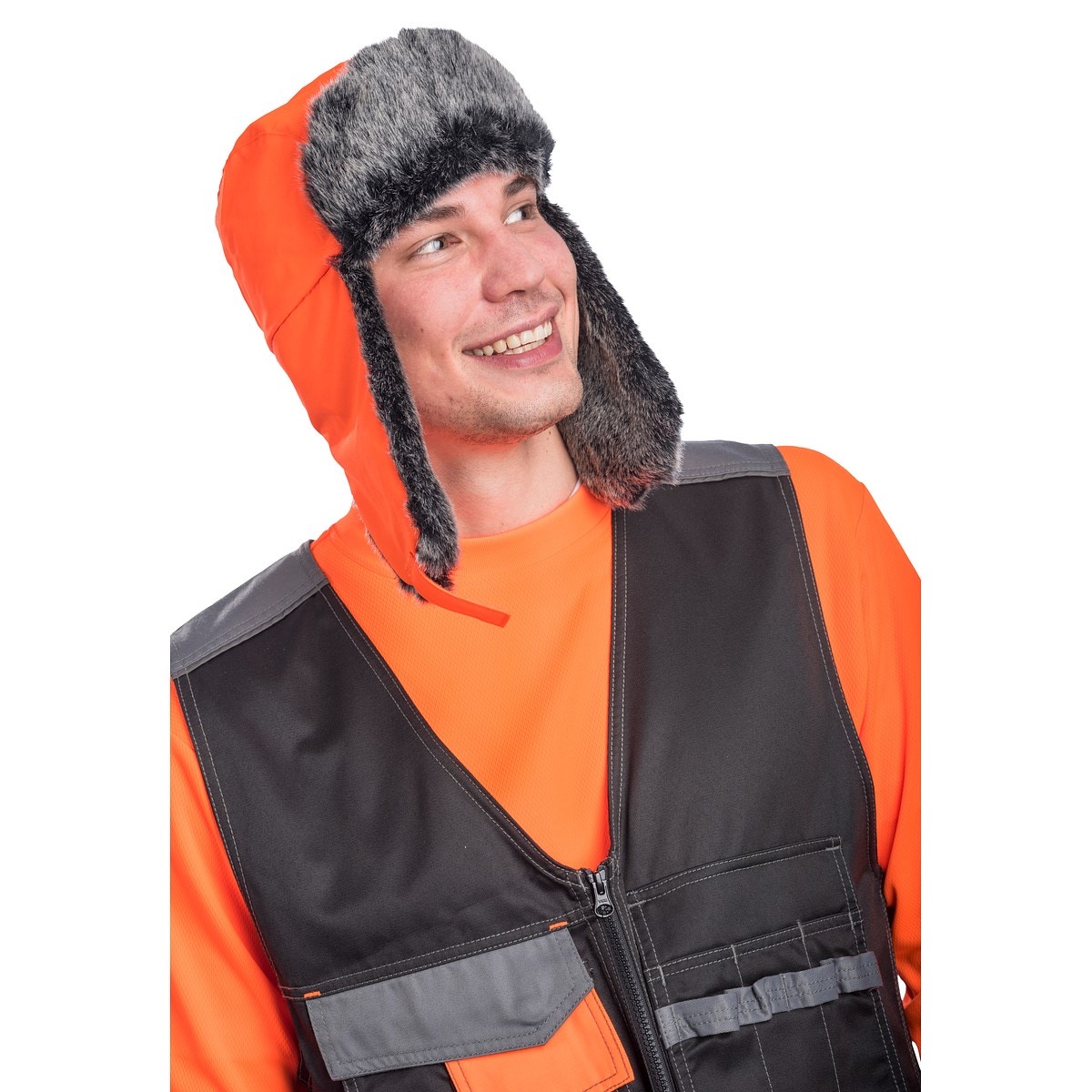Ziemas cepure cesium hi-vis oranžā krāsā