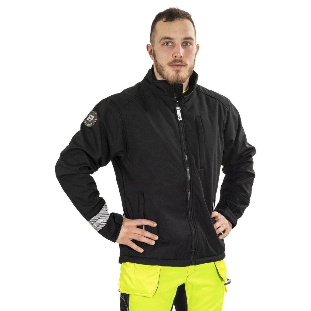 Softshell jaka 2xl ryder melns