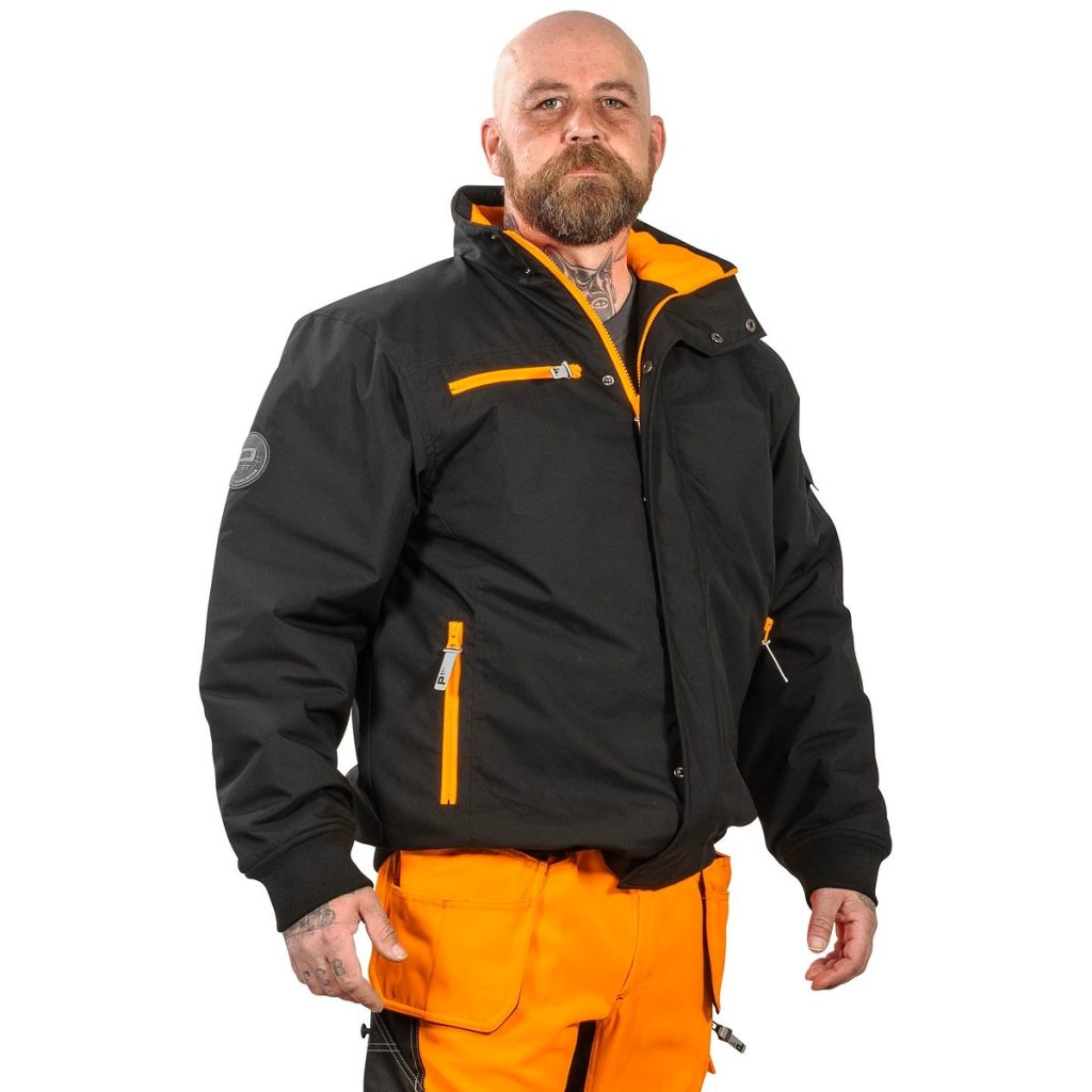 Bomber jaka vieglā polsterētā 3xl garret melns