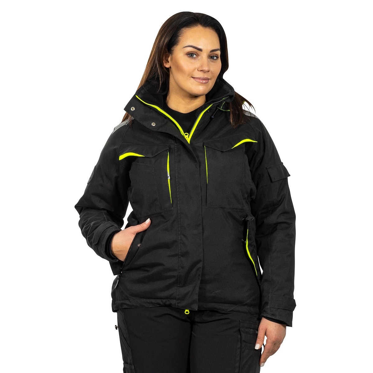 ZIEMAS JAKA M FEY LADIES BLACK/FL.YEL