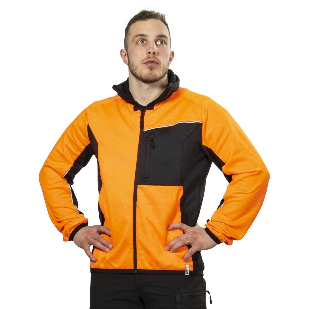 FLĪSA JAKA ELASTĪGA XS CAYDEN ORANŽA/MELNA