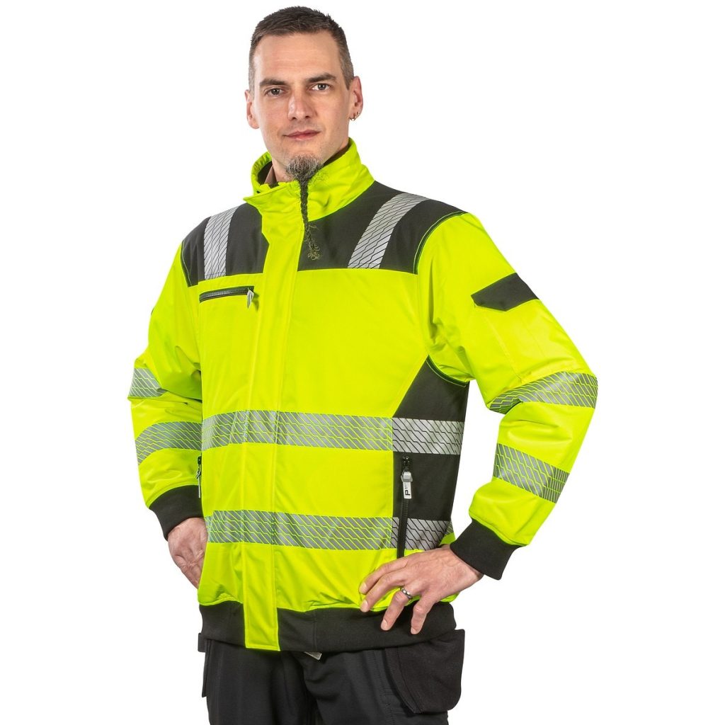 Bomber jaciņa ar vieglu polsterējumu 3xl gavin fl.yel/melns