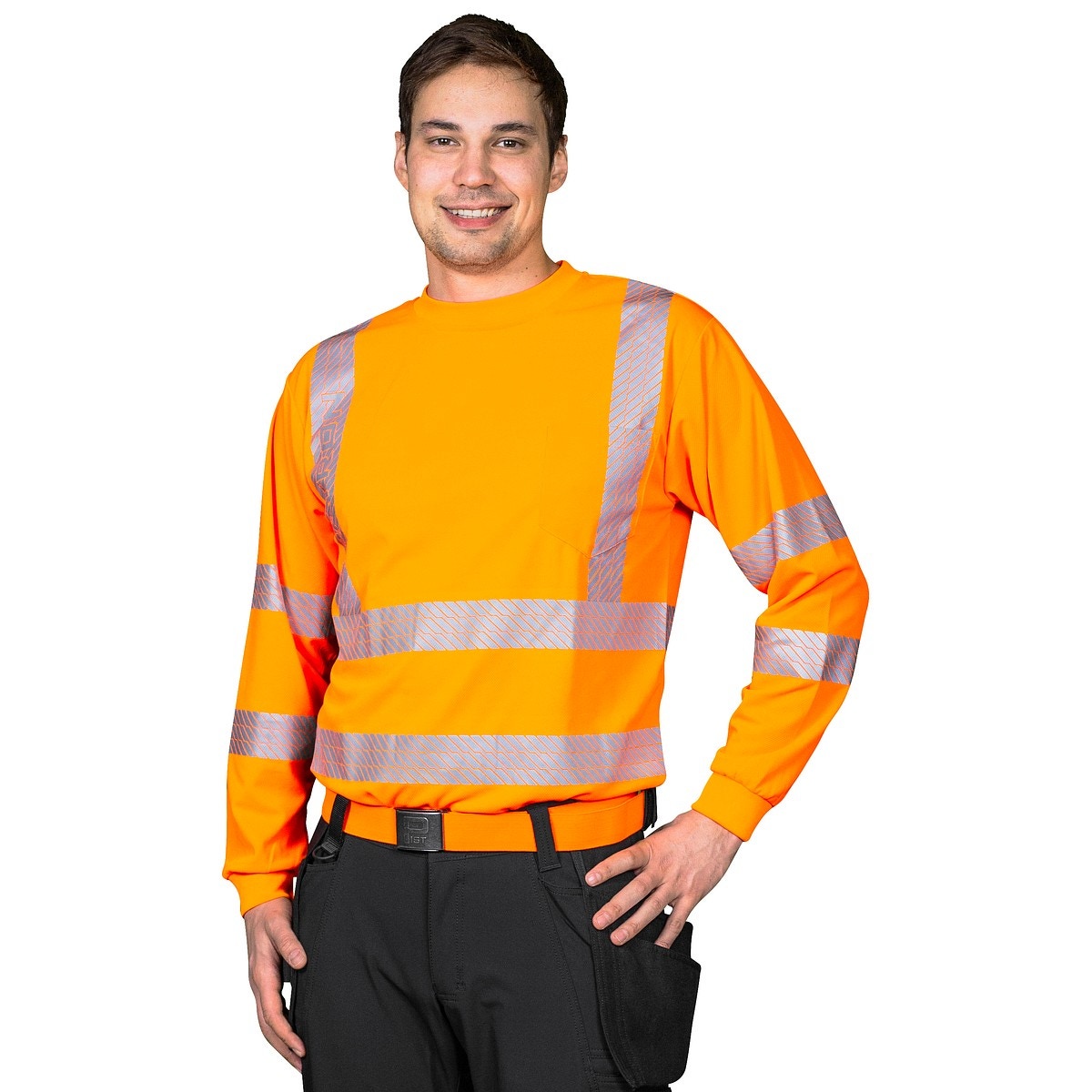 Krekliņš 4xl theron fl.orange ar garām piedurknēm Technical C