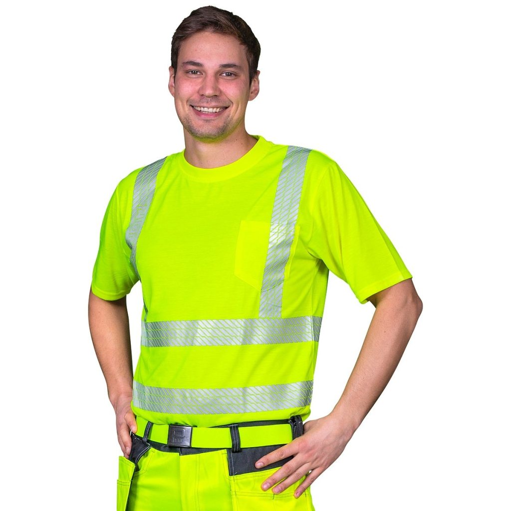 T-krekls m boori fl.dzeltens cl2 en20471