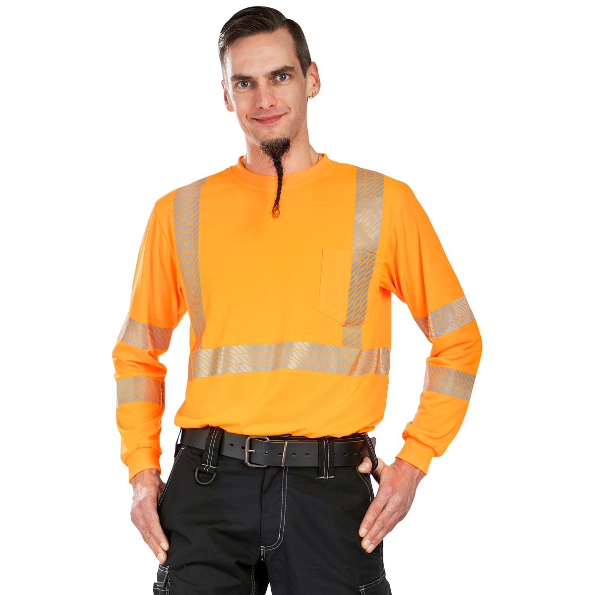 Krekliņš ar garām piedurknēm 2xl titan fl.orange