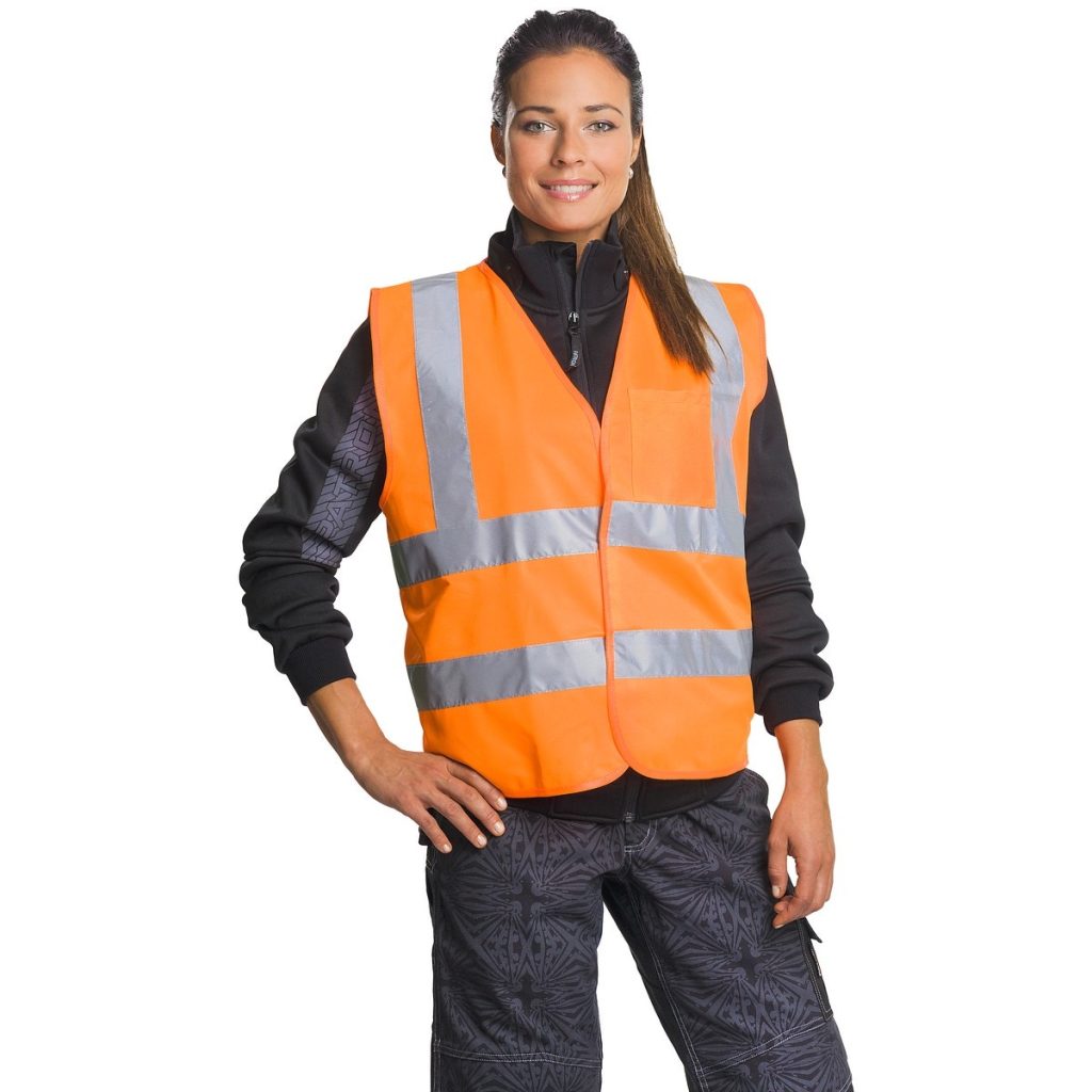 Hi-visible veste 3xl/4xl tina oranža cl1 en20471