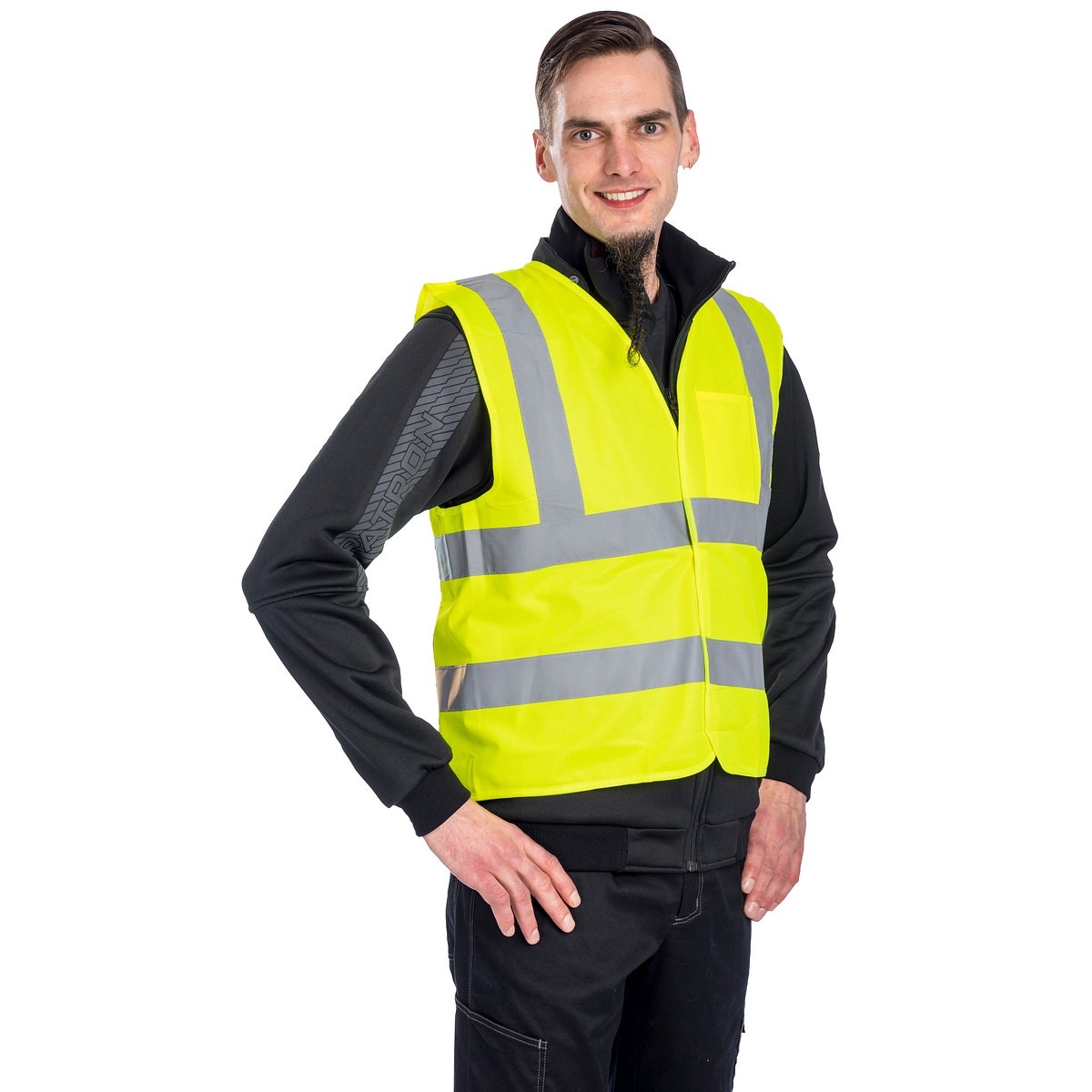 Hi-visible veste m/l tina dzeltens cl1 en20471