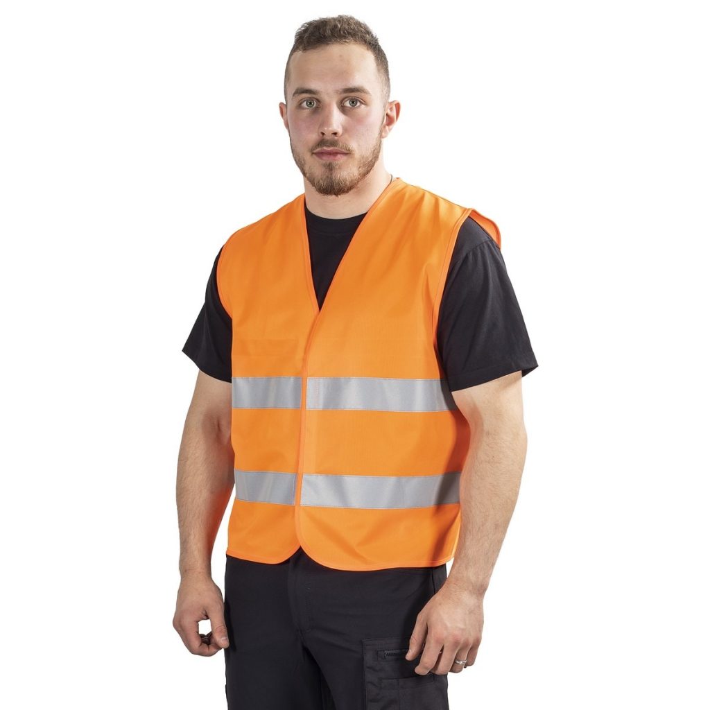 AUGSTAS REDZAMĪBAS VESTE XS-S BASIC FL.ORANGE CL1