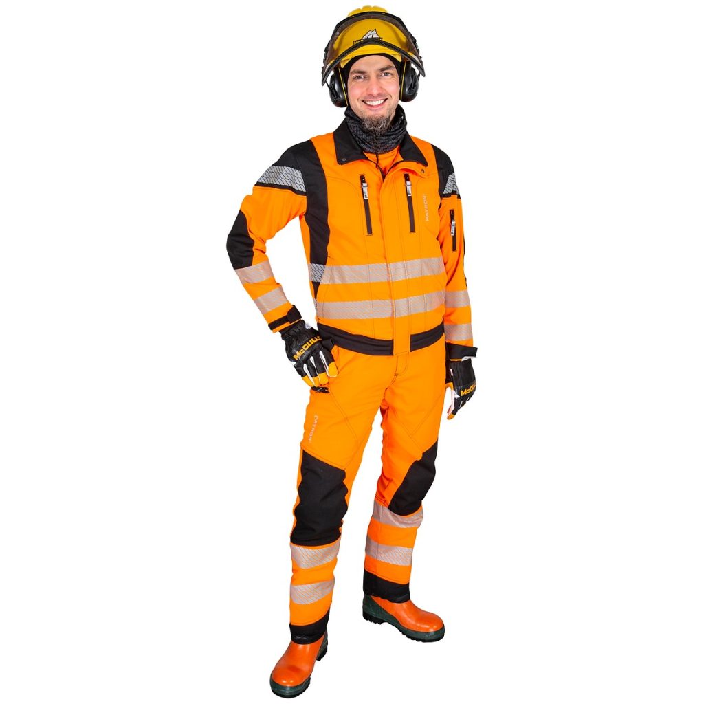Jaka s priekšestry work fl.orange/melns cl2 en20471