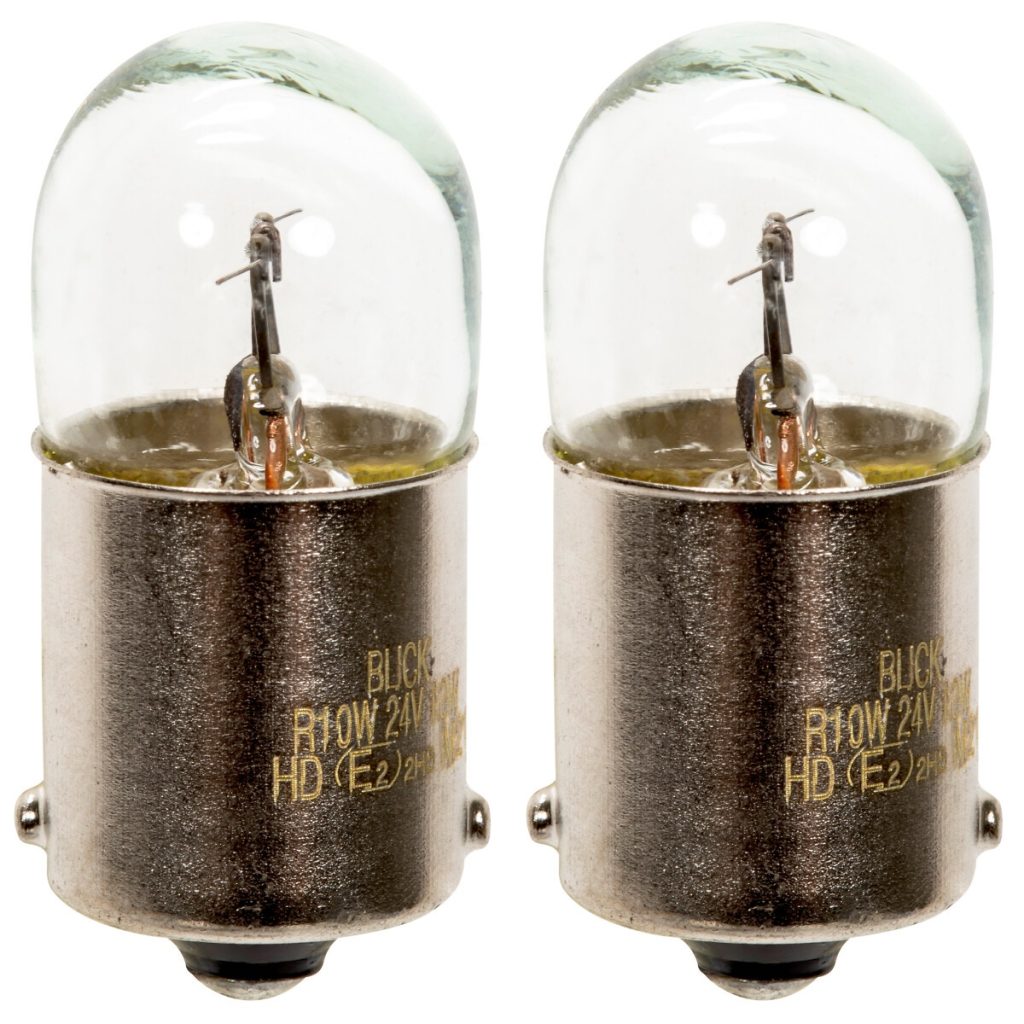 Spuldze ba15s r10w 24v hd 2 gab.