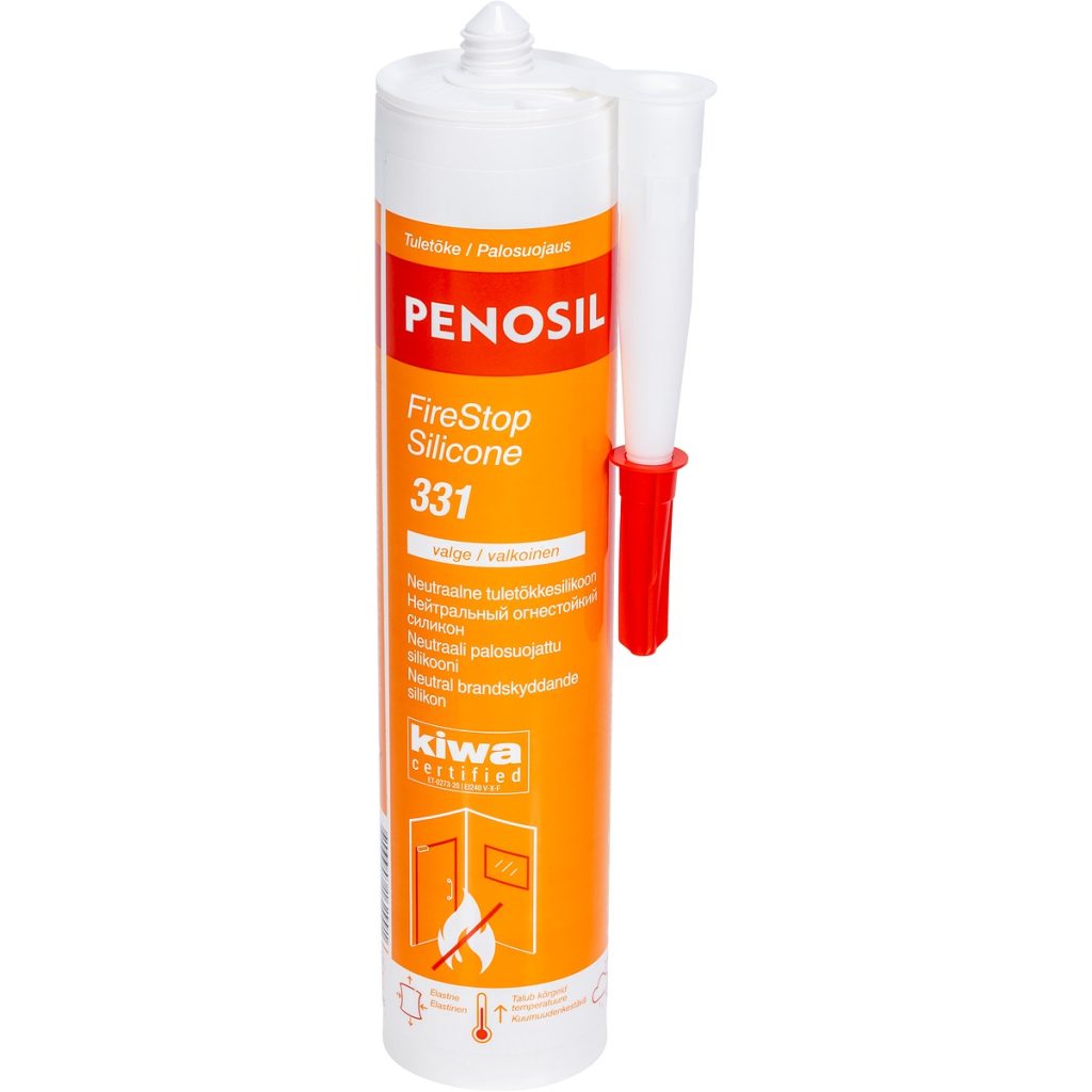 Silikona ugunsdrošības balti 310ml